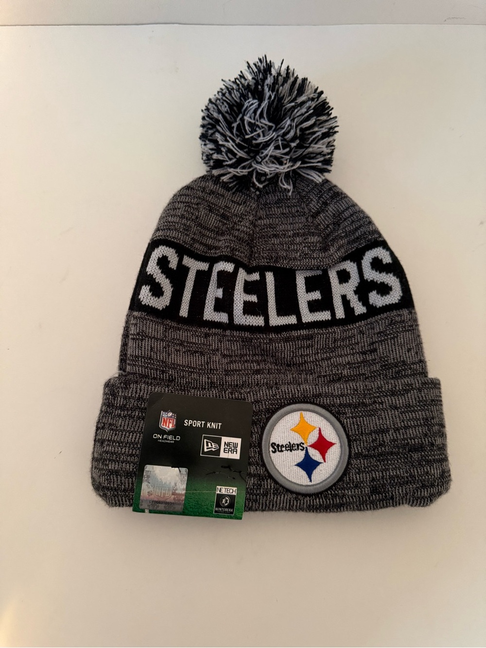 Pittsburgh Steelers Gray Hat with NFL Patch